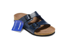 Original Birkenstock Men Summer Slippers Soft Shoes Men Leather Beach Slippers 802 Cork Sandals Brkenstock Arizona Boston