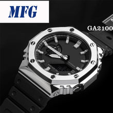 Metal Watch band bezel Strap GA2100 Stainless Steel Watchband Frame Bracelet Accessory with RepairTool