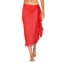 New Off Shoulder Beach Dress Bikini Cover Up Solid Sarong Swim Cover-ups Long Sleeve Beachwear Female Tied Tunic Summer Swimwear