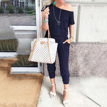 2020 Summer Plus Size Jumpsuits Women Overalls Long Jumpsuit Female Sexy Off Shoulder Playsuit Overalls For Women Romper