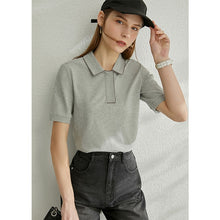 AMII Minimalism Spring Summer Solid Basic Polo Women Tshirt Causal Fashion Loose Female Polo Shirt Tops 12040395