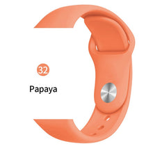Soft Sports Watch Silicone band Watch for Apple 4 3 2 1 38 MM 42 MM Breathable Bracelet for Iwatch Series 5 40mm 44mm strap