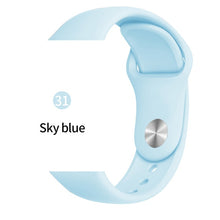 Soft Sports Watch Silicone band Watch for Apple 4 3 2 1 38 MM 42 MM Breathable Bracelet for Iwatch Series 5 40mm 44mm strap