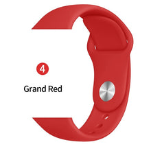Soft Sports Watch Silicone band Watch for Apple 4 3 2 1 38 MM 42 MM Breathable Bracelet for Iwatch Series 5 40mm 44mm strap