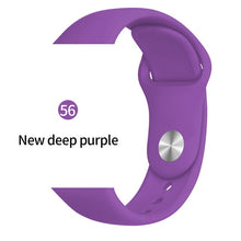 Soft Sports Watch Silicone band Watch for Apple 4 3 2 1 38 MM 42 MM Breathable Bracelet for Iwatch Series 5 40mm 44mm strap