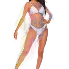 New Off Shoulder Beach Dress Bikini Cover Up Solid Sarong Swim Cover-ups Long Sleeve Beachwear Female Tied Tunic Summer Swimwear
