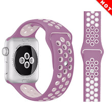 sports silicone watch strap compatible for apple watch band 42mm 38mm 40mm 44mm bracelet correa iwatch series 5 4 3 2 1