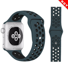 sports silicone watch strap compatible for apple watch band 42mm 38mm 40mm 44mm bracelet correa iwatch series 5 4 3 2 1