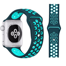 sports silicone watch strap compatible for apple watch band 42mm 38mm 40mm 44mm bracelet correa iwatch series 5 4 3 2 1