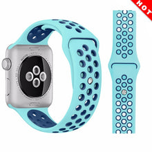 sports silicone watch strap compatible for apple watch band 42mm 38mm 40mm 44mm bracelet correa iwatch series 5 4 3 2 1