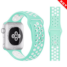 sports silicone watch strap compatible for apple watch band 42mm 38mm 40mm 44mm bracelet correa iwatch series 5 4 3 2 1