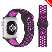 sports silicone watch strap compatible for apple watch band 42mm 38mm 40mm 44mm bracelet correa iwatch series 5 4 3 2 1