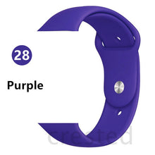 Silicone Strap For Apple Watch band 44 mm/40mm iWatch Band 38mm 42mm 44mm Sport watchband bracelet apple watch series 5 4 3 2 1