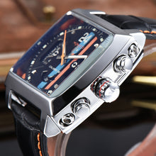 Top Brand Luxury Monaco 24 Watch Men tonneau Automatic Tourbillon Watch Joker Stainless Steel Business Sport Mechanical