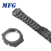 Metal Watch band bezel Strap GA2100 Stainless Steel Watchband Frame Bracelet Accessory with RepairTool