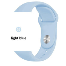 Soft Sports Watch Silicone band Watch for Apple 4 3 2 1 38 MM 42 MM Breathable Bracelet for Iwatch Series 5 40mm 44mm strap