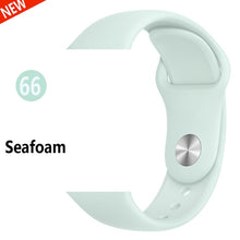 Silicone Strap For Apple Watch band 44 mm/40mm iWatch Band 38mm 42mm 44mm Sport watchband bracelet apple watch series 5 4 3 2 1