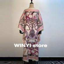 Kuwait Dashiki Dress Print Bohemia Hijab Loose Elegant Muslim Abaya Bazin Robe Gowns Broder Riche Sexy Lady Party maxi beach