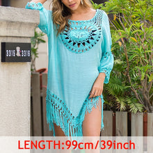 INGAGA Sexy Tassel Cover Ups Tunic Swimsuit 2020 Beach Dress Tropical Hollow Out Beachwear Black Backless Summer Swimwear New