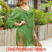 INGAGA Sexy Tassel Cover Ups Tunic Swimsuit 2020 Beach Dress Tropical Hollow Out Beachwear Black Backless Summer Swimwear New