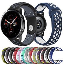 20mm Sport Silicone Watchband for Samsung Galaxy Watch Active2 40mm 44mm Quick Release Breathable Band Strap Galaxy 42mm Gear S2