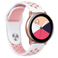20mm Sport Silicone Watchband for Samsung Galaxy Watch Active2 40mm 44mm Quick Release Breathable Band Strap Galaxy 42mm Gear S2