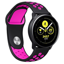 20mm Sport Silicone Watchband for Samsung Galaxy Watch Active2 40mm 44mm Quick Release Breathable Band Strap Galaxy 42mm Gear S2
