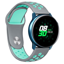 20mm Sport Silicone Watchband for Samsung Galaxy Watch Active2 40mm 44mm Quick Release Breathable Band Strap Galaxy 42mm Gear S2