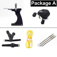 Professional Fishing Slingshot Set Powerful Full Fishing Catapult Outdoor Shooting Hunting Tool Fishing Reel + Darts+Handguard
