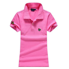 High quality 2020 Summer Womens polos shirts 100% Cotton casual short sleeve ladies polos shirts fashion slim female tops S-4XL