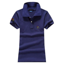High quality 2020 Summer Womens polos shirts 100% Cotton casual short sleeve ladies polos shirts fashion slim female tops S-4XL