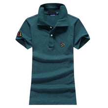 High quality 2020 Summer Womens polos shirts 100% Cotton casual short sleeve ladies polos shirts fashion slim female tops S-4XL