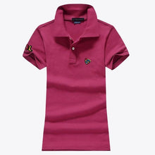 High quality 2020 Summer Womens polos shirts 100% Cotton casual short sleeve ladies polos shirts fashion slim female tops S-4XL