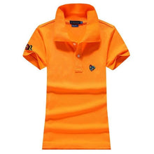 High quality 2020 Summer Womens polos shirts 100% Cotton casual short sleeve ladies polos shirts fashion slim female tops S-4XL