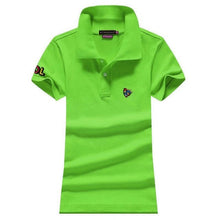 High quality 2020 Summer Womens polos shirts 100% Cotton casual short sleeve ladies polos shirts fashion slim female tops S-4XL