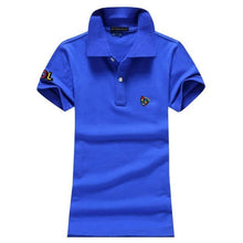 High quality 2020 Summer Womens polos shirts 100% Cotton casual short sleeve ladies polos shirts fashion slim female tops S-4XL