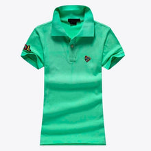 High quality 2020 Summer Womens polos shirts 100% Cotton casual short sleeve ladies polos shirts fashion slim female tops S-4XL