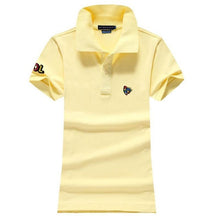 High quality 2020 Summer Womens polos shirts 100% Cotton casual short sleeve ladies polos shirts fashion slim female tops S-4XL
