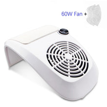 80W 2-IN-1 Nail Drill Machine & Nail Dust Collector Manicure With Powerful Fan Mill Cutter Machine For Manicure Pedicure Tool