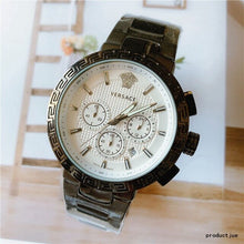 Versace- Luxury Brand quartz women Watches Quartz men Watch Stainless Steel Strap wristwatch classic business dress watch 6520