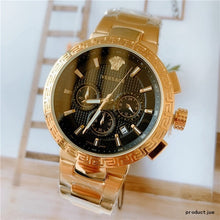Versace- Luxury Brand quartz women Watches Quartz men Watch Stainless Steel Strap wristwatch classic business dress watch 6520