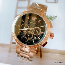 Versace- Luxury Brand quartz women Watches Quartz men Watch Stainless Steel Strap wristwatch classic business dress watch 6520