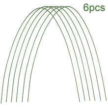 6 Pcs Greenhouse Hoops Plant Hoop Grow Garden Tunnel Hoop Support Hoops Plant Holder Tools for Garden Stakes Farm Agriculture
