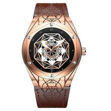 TEVISE Fashion Men'S Watch Mechanical Watch Gold Black Hollow Dial Night Light Mechanical Sports Watch 2019